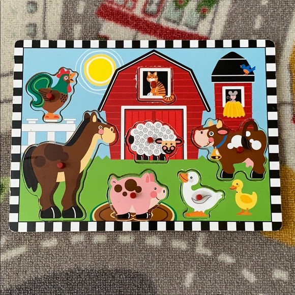 wooden farm animals for toddlers